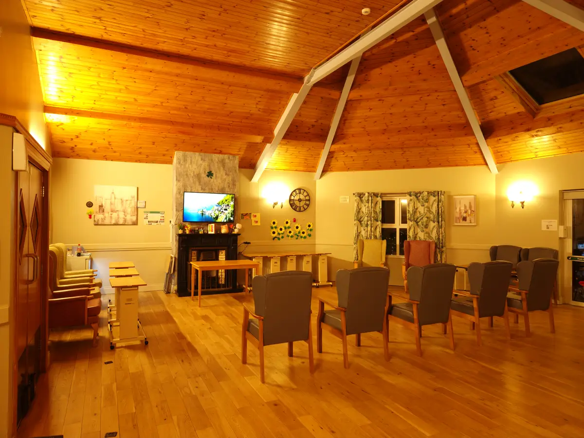 Central atrium and communal space at Rivervale Nursing Home