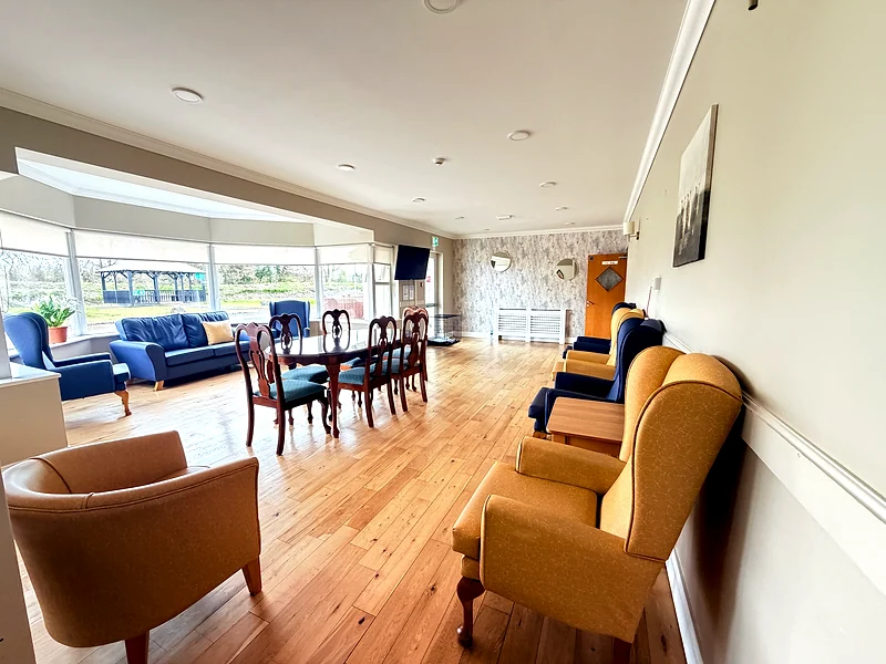 Oak sitting room at Rivervale Nursing Home