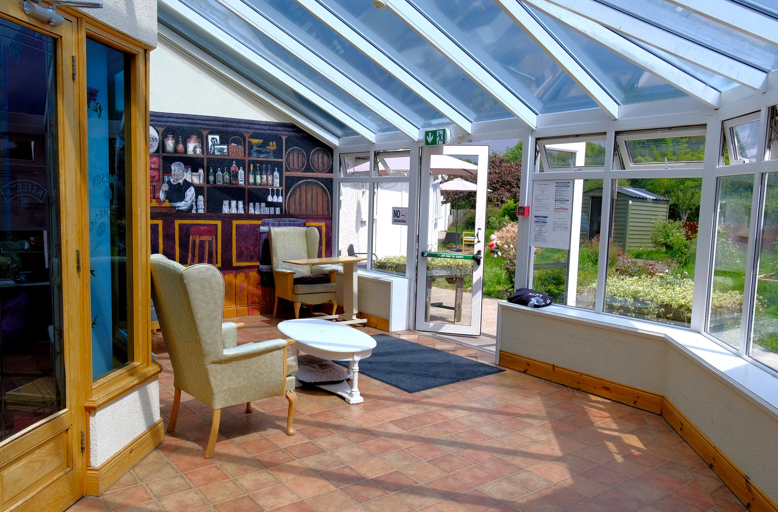 The sun room at Rivervale Nursing Home